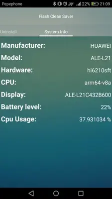 Flash Clean Saver android App screenshot 0